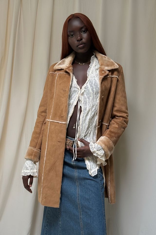 Y2K Faux Sherpa Coat Selected By Afterlife Boutique #3
