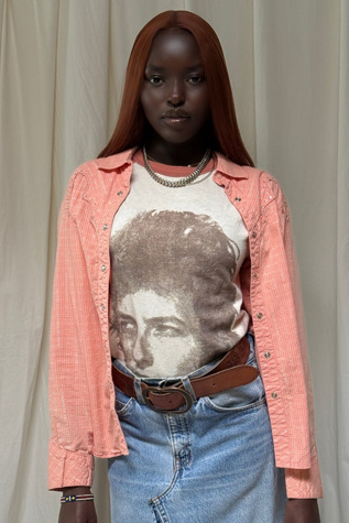 Y2K Western Rhinestone Top Selected By Afterlife Boutique