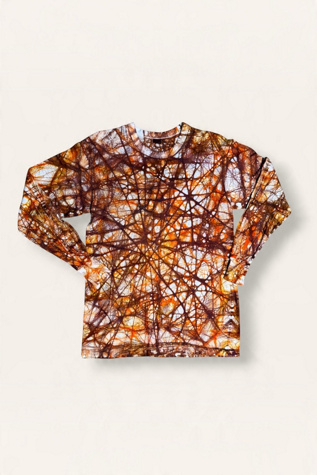 Vintage 1960s Hand-made Dyed Long Sleeve Shirt Selected By Afterlife Boutique