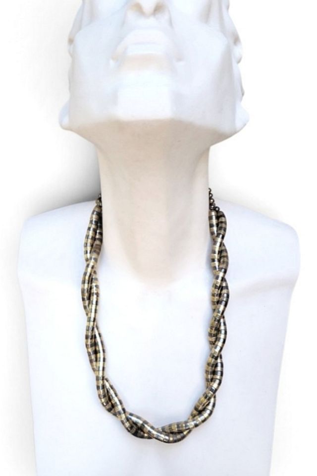 Vintage Twisted Mixed Metal Necklace Selected by Garbage Soup #1