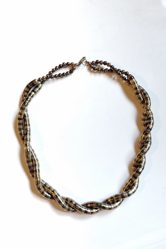 Vintage Twisted Mixed Metal Necklace Selected by Garbage Soup #2
