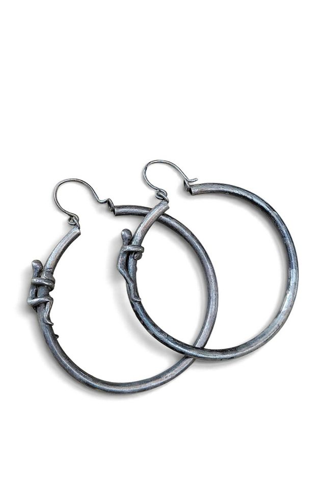 Vintage Climbing Man Sterling Silver Earrings Selected by Garbage Soup #2