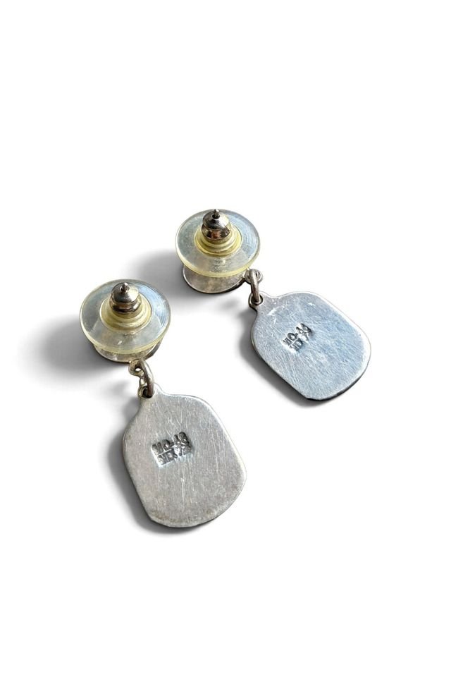 Vintage Mexican Silver Mask Dangle Earrings Selected by Garbage Soup #2