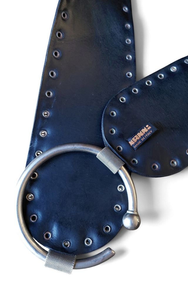 1980's Studded Calf Hair Contour Belt Selected by Garbage Soup #3