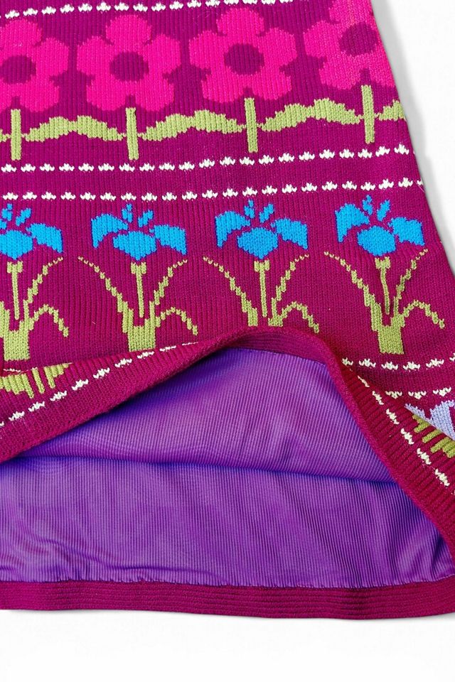 1970's Jacquard Knit Skirt Selected by Garbage Soup #3