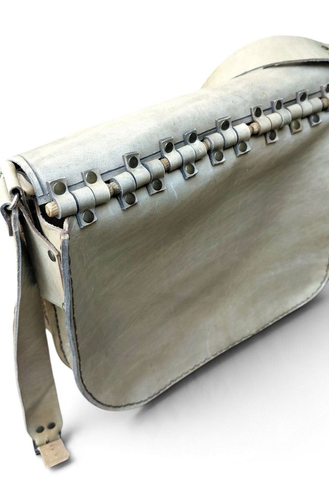 Handcrafted Hieroglyphics Leather Bag Selected by Garbage Soup #2
