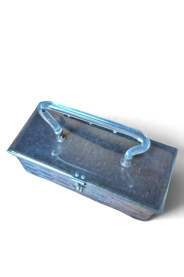 1950's Metal Basketweave Box Purse Selected by Garbage Soup #2