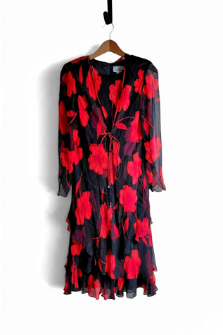 1990's Silk Dress and Jacket Selected by Garbage Soup