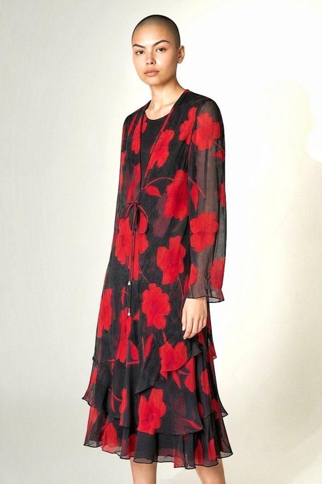 1990's Silk Dress and Jacket Selected by Garbage Soup #1