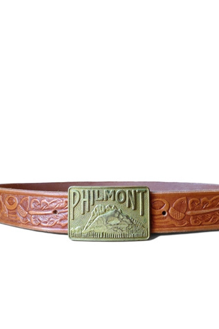 Vintage Philmont Ranch Tooled Leather Belt Selected by Garbage Soup
