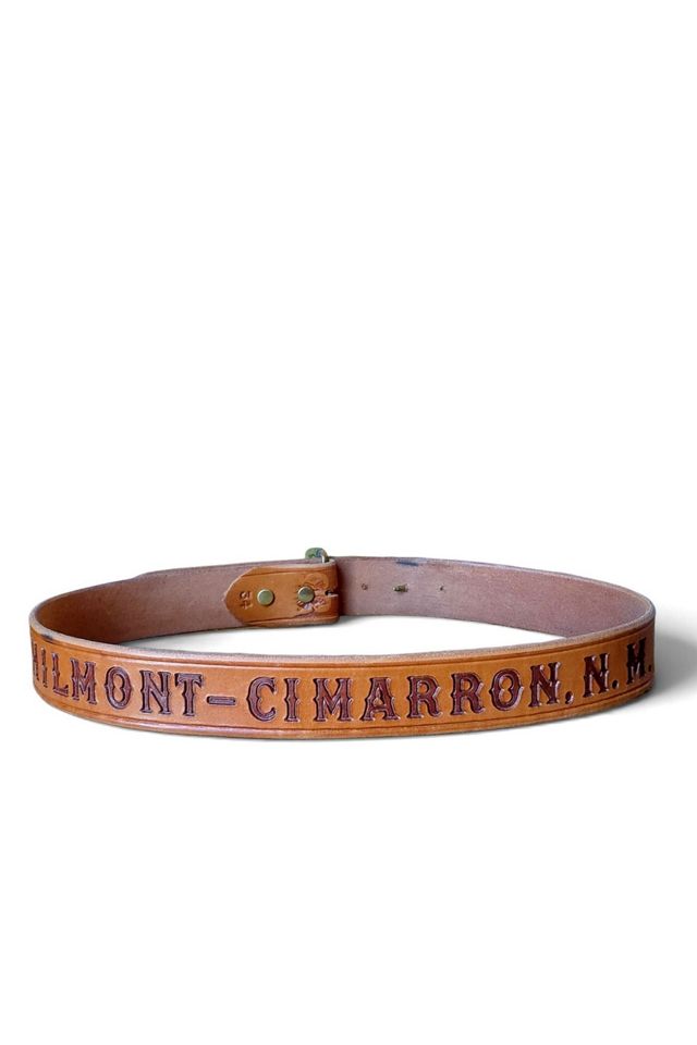 Vintage Philmont Ranch Tooled Leather Belt Selected by Garbage Soup #2