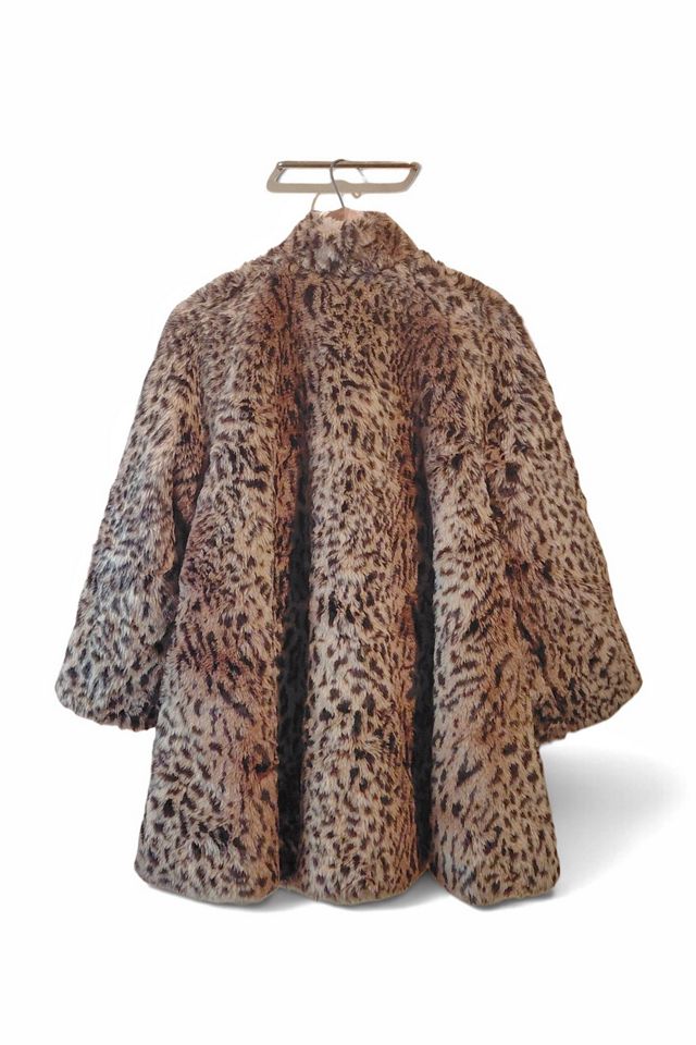 1990's Leopard Faux Fur Swing Coat Selected by Garbage Soup #1