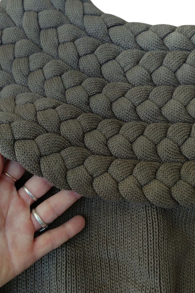 Von Saken 1990's Braided Collar Sweater Selected by Garbage Soup #1