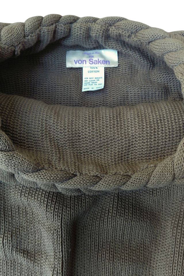 Von Saken 1990's Braided Collar Sweater Selected by Garbage Soup #2