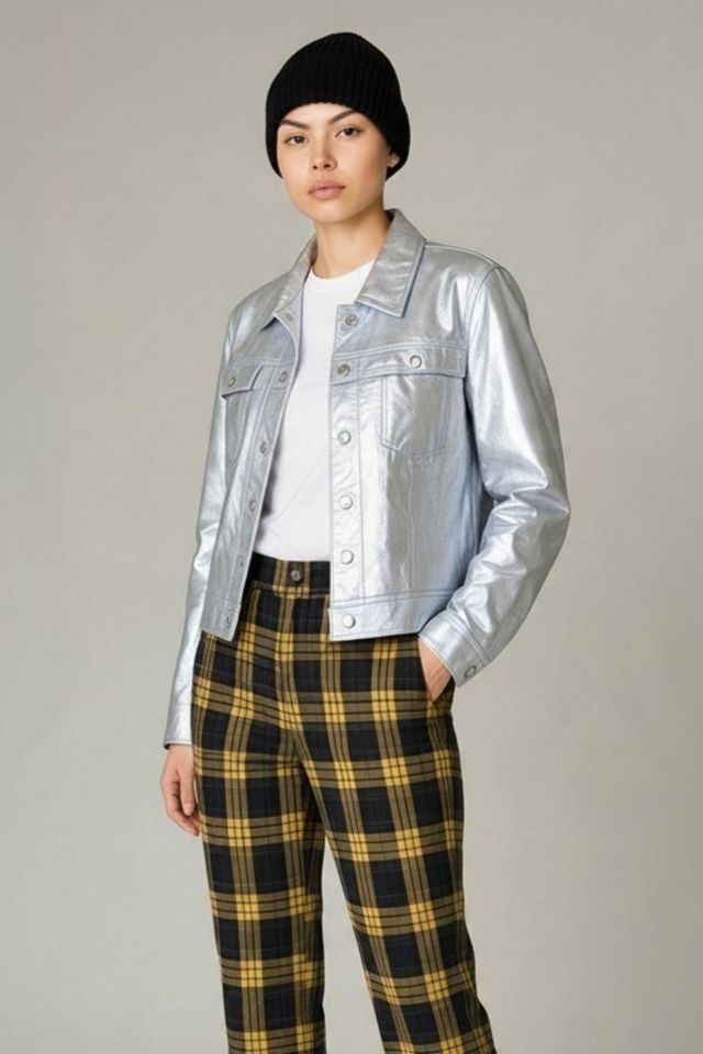 1990's Metallic Leather Moto Jacket Selected by Garbage Soup #1