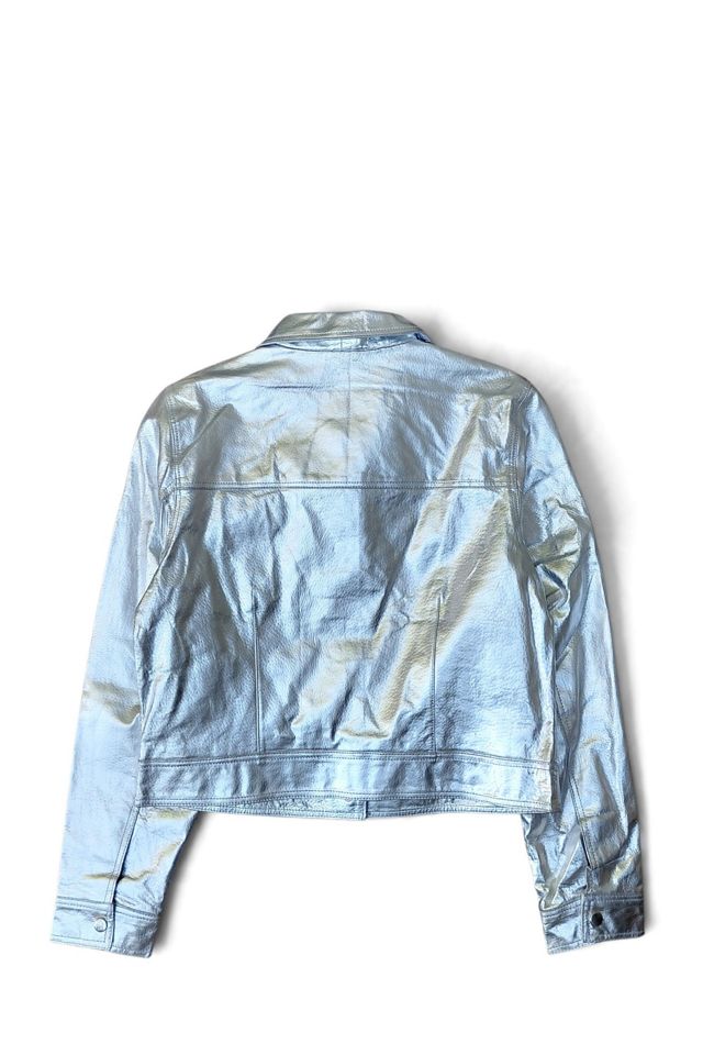 1990's Metallic Leather Moto Jacket Selected by Garbage Soup #3