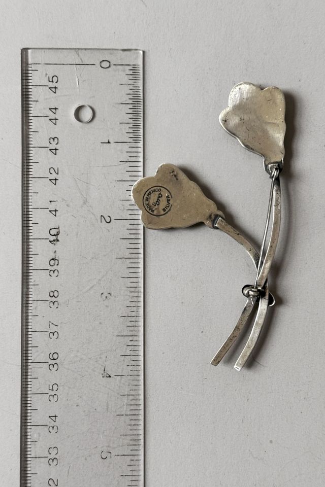 Mid Century Sterling Silver Coro Flower Buds Brooch Selected by MARMALADE #2