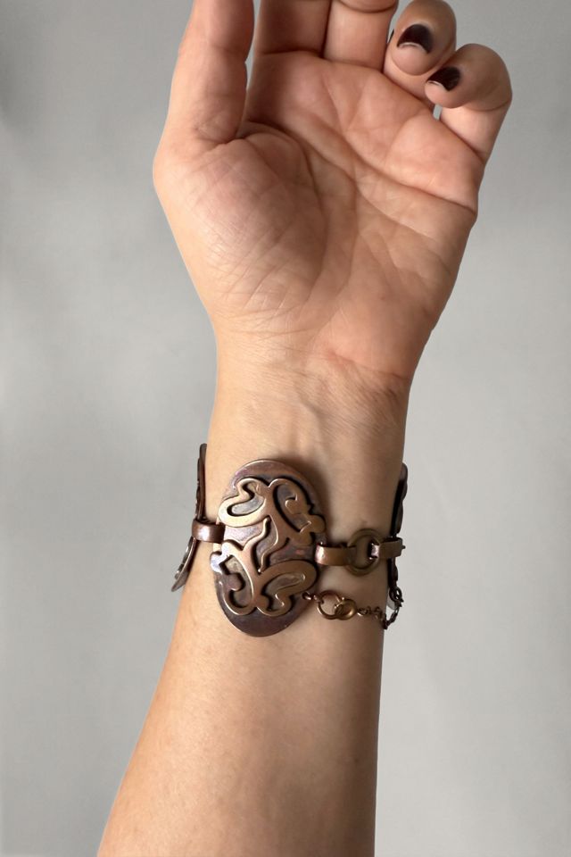 Mid Century Copper Panel Bracelet Selected by MARMALADE #1