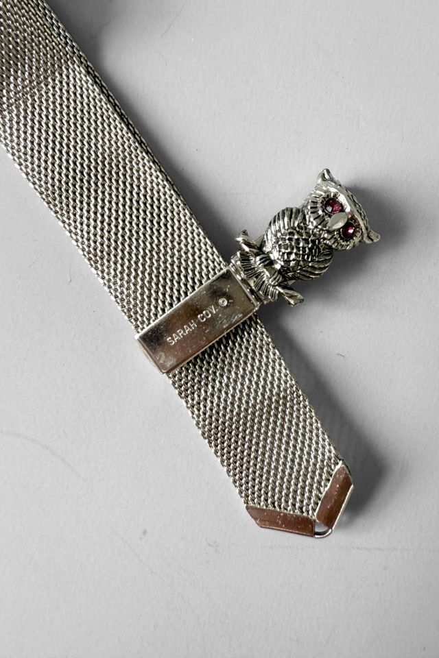 Vintage 70s Signed Mesh Owl Bracelet Selected by MARMALADE #2