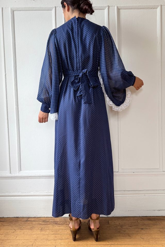 70s Angel Sleeve CottageCore Lace Trim Maxi Dress Selected by MARMALADE #3