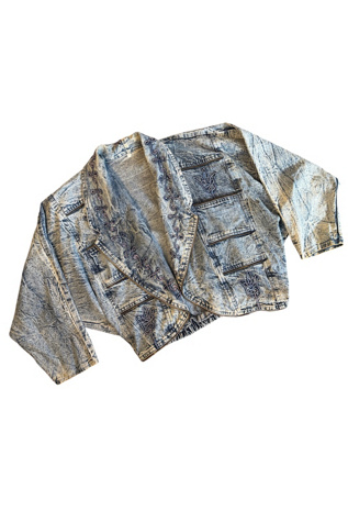 Vintage Acid Washed Denim Jacket Selected By Ankh By Racquel