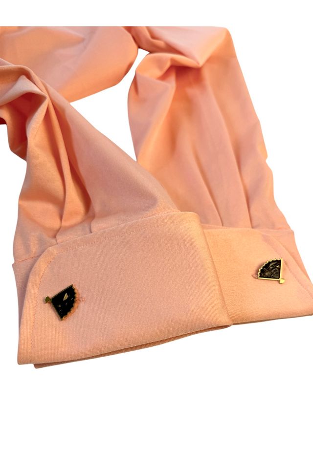 Vintage Black And Gold Fan Cufflinks Selected By Ankh By Racquel #1