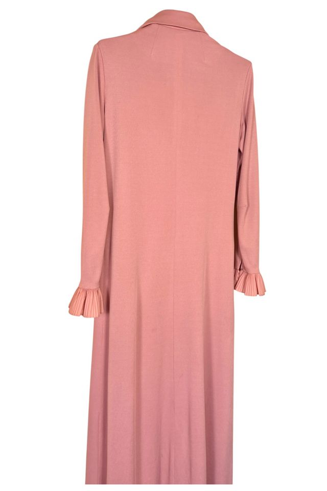 Vintage Long Pink Gown With Ruffles Selected By Ankh By Racquel #2