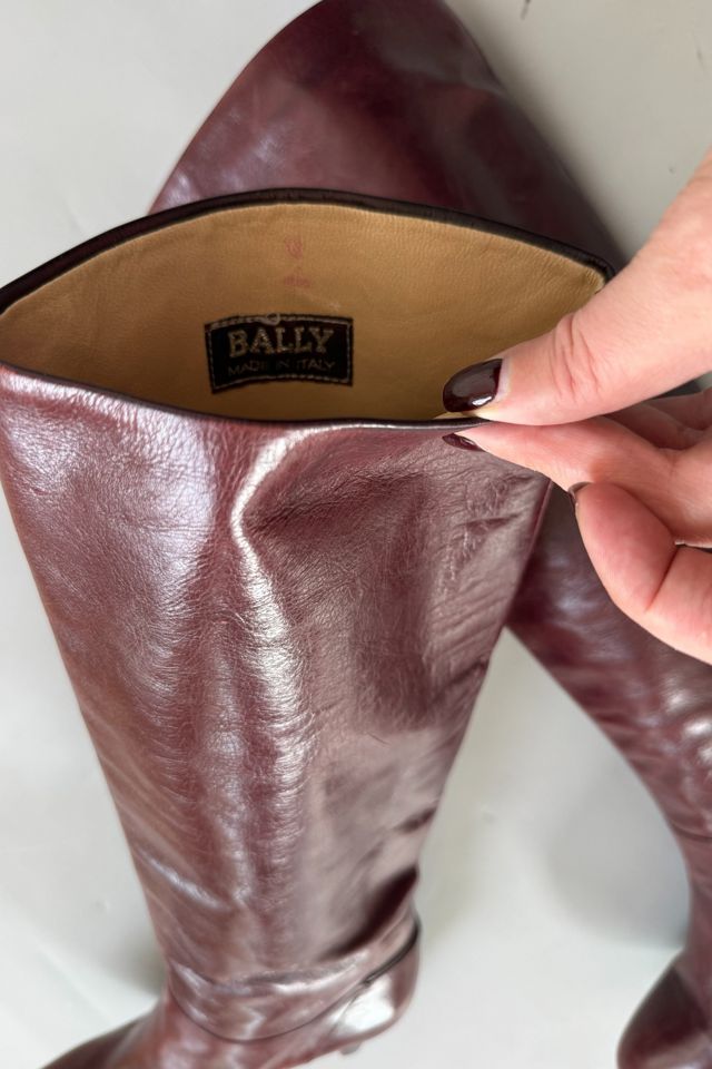 70s Bally Stacked Heel Leather Riding Boots Selected by MARMALADE #2