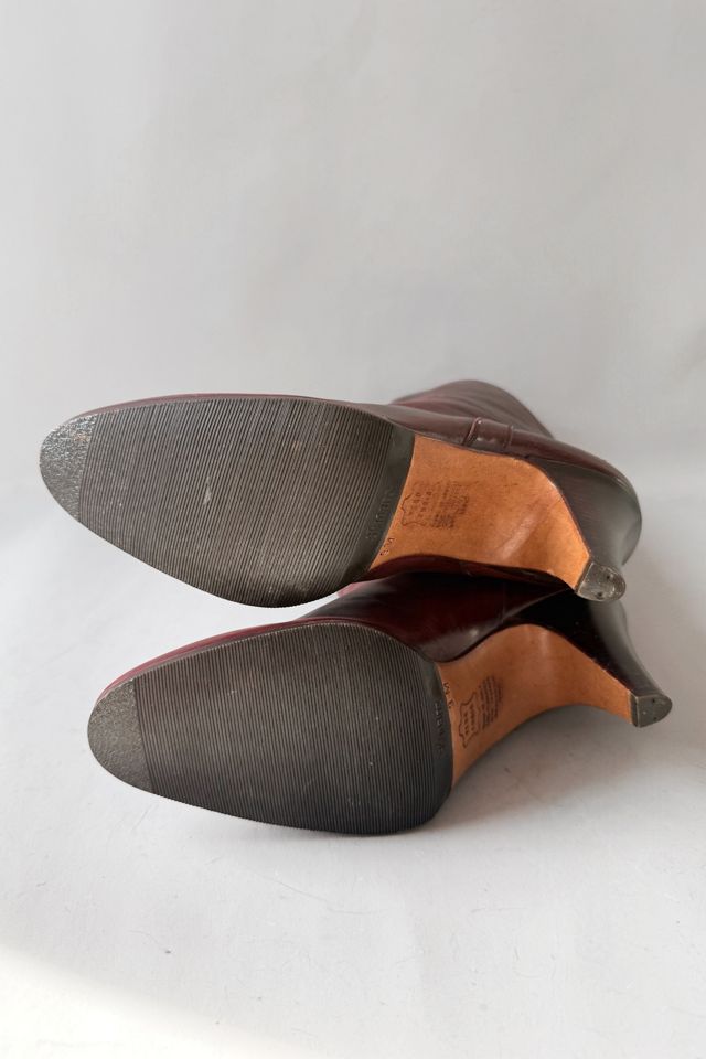 70s Bally Stacked Heel Leather Riding Boots Selected by MARMALADE #3