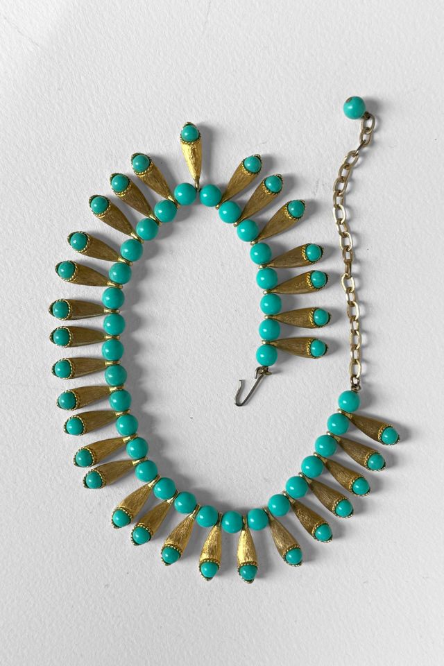 60s Egyptian Revival Cleopatra Statement Necklace Selected by MARMALADE #2