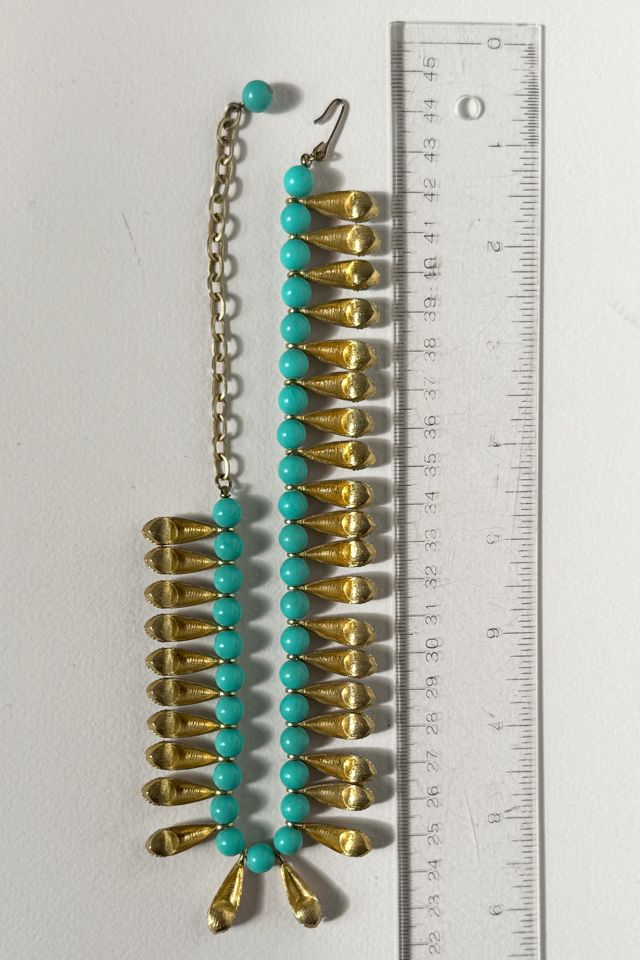 60s Egyptian Revival Cleopatra Statement Necklace Selected by MARMALADE #3