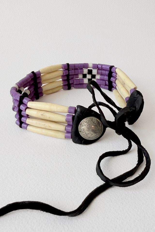 Vintage Multi-Strand Purple Beaded Choker Selected by MARMALADE #2
