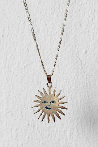 Vintage Taxco Sterling Silver Sun Charm Selected by MARMALADE