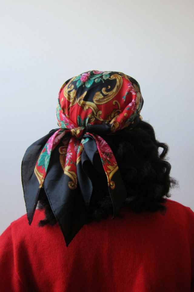 Highdive one-of-a-kind THE EDIE Scarf Hat in Filigree Floral Print #2