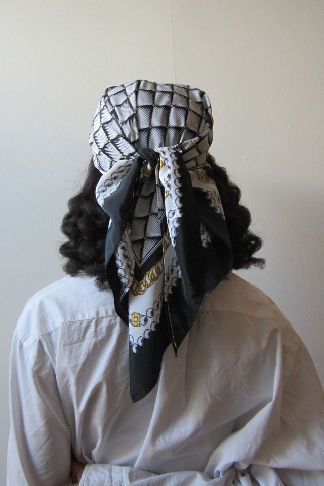 Highdive one-of-a-kind THE EDIE Scarf Hat in Miami Pearl Print #2
