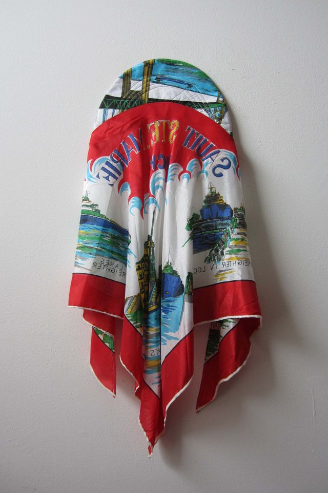Highdive one-of-a-kind THE EDIE Scarf Hat in Salt Saint Marie Print #3
