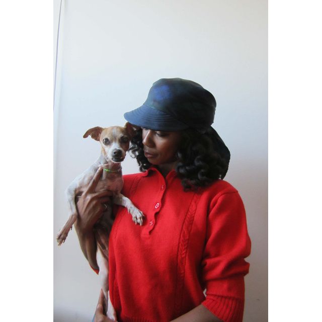Highdive one-of-a-kind THE EDIE Scarf Hat in Tartan Print #1