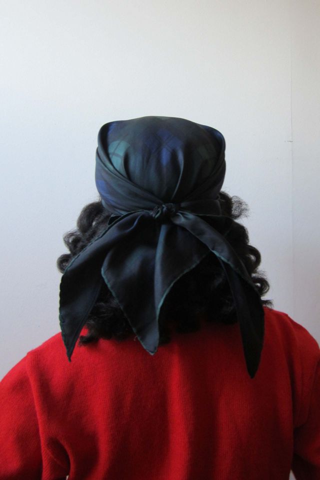 Highdive one-of-a-kind THE EDIE Scarf Hat in Tartan Print #2