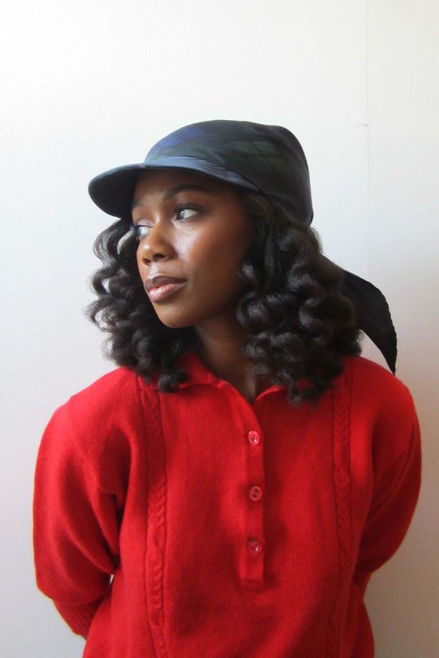 Highdive one-of-a-kind THE EDIE Scarf Hat in Tartan Print #3