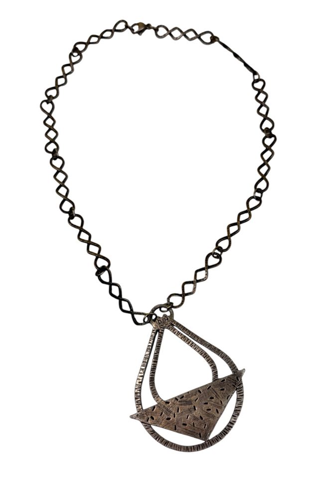 Vintage 1970's Silver Teardrop Necklace Selected By Ankh By Racquel #3