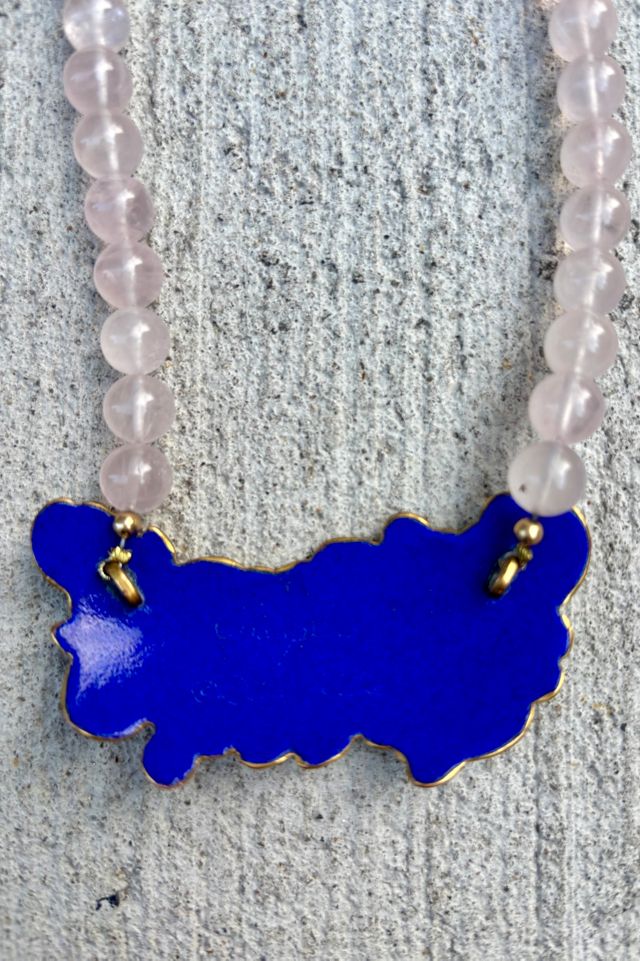 1980’s Champlevé Enamel Necklace Selected by Nomad Vintage #3