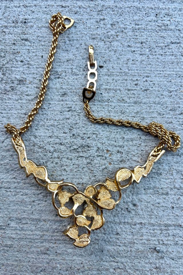 1980’s Christian Dior Floral Choker Necklace Selected by Nomad Vintage #3