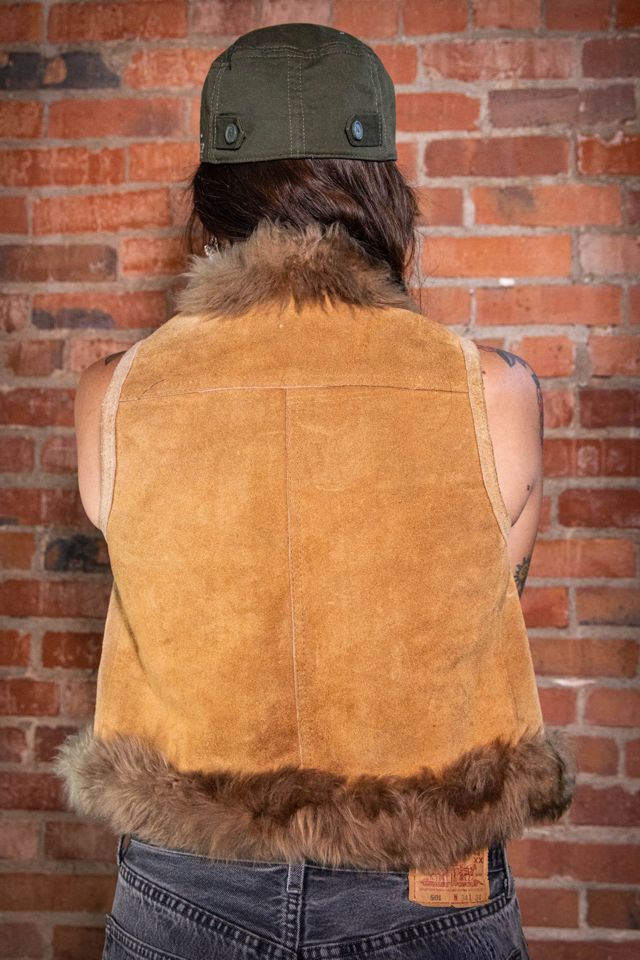 Vintage Le Frik Suede & faux Fur Vest Selected by Black Shag Vintage #2