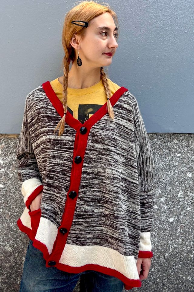 Y2K Oversized Paul Frank Sock Monkey Cardigan Selected by Nomad Vintage #3