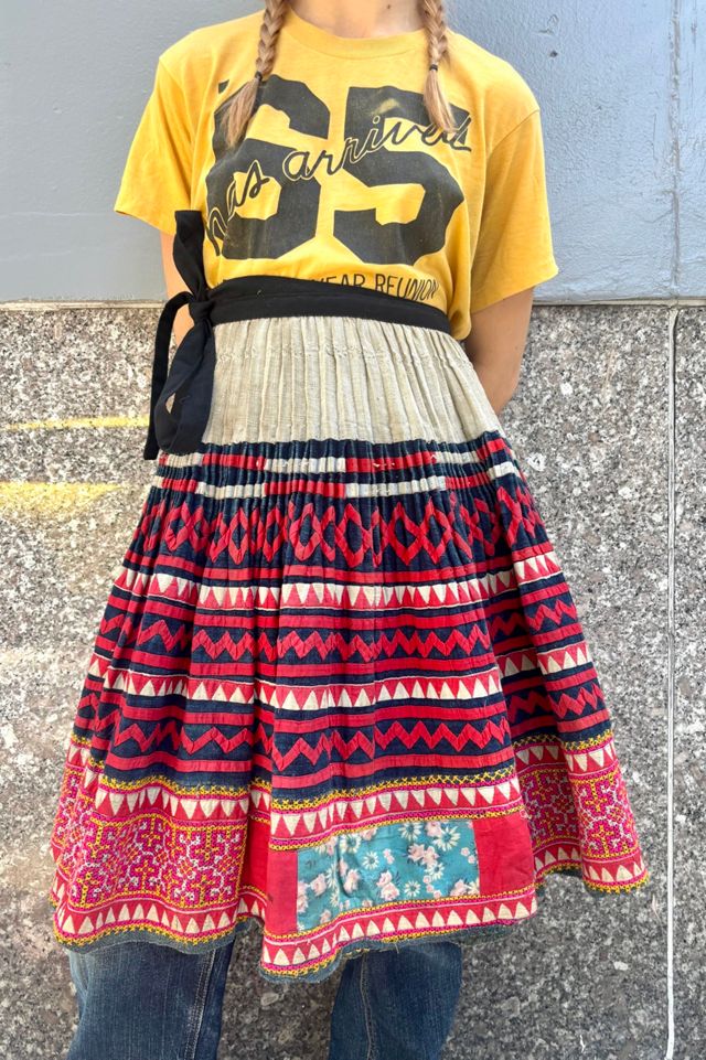 Vintage Hmong Appliqué Wrap Skirt Selected by Nomad Vintage #1