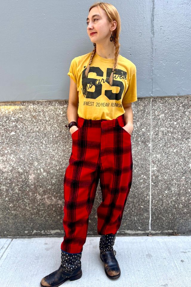 1950’s Tartan Wool Barrel Cut Pants Selected by Nomad Vintage #3