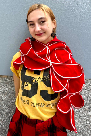 Vintage Designer Handmade Wool Scarf Selected by Nomad Vintage