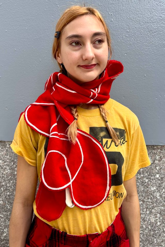 Vintage Designer Handmade Wool Scarf Selected by Nomad Vintage #2
