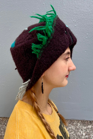Vintage Designer Handmade Statement Hat Selected by Nomad Vintage