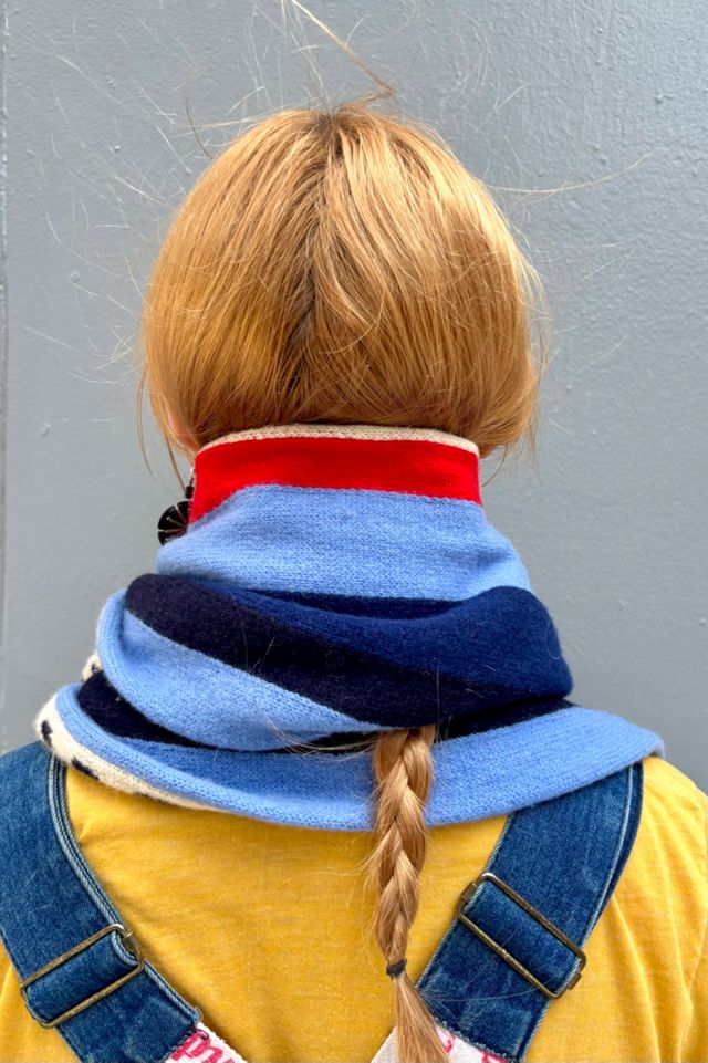 Vintage Reversible Lambswool Scarf Selected by Nomad Vintage #1